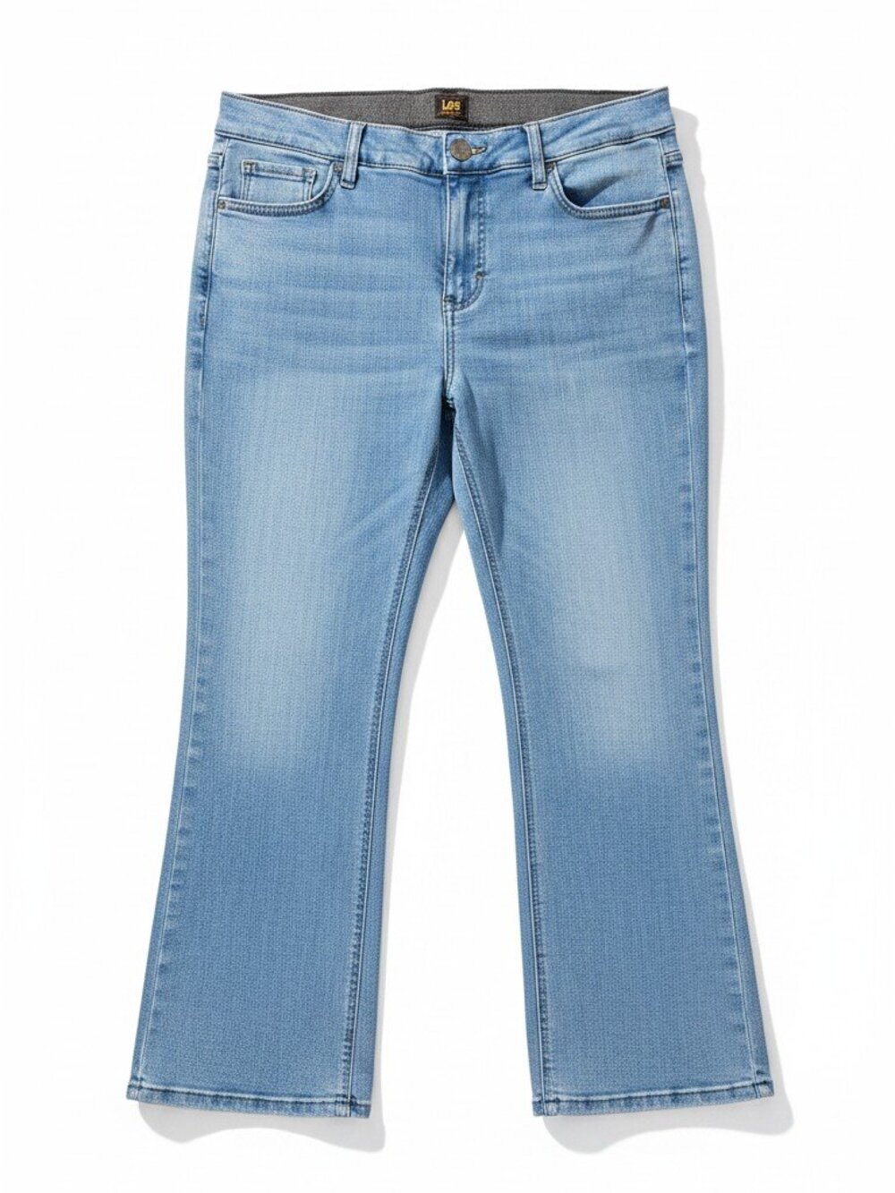 Lee Smarter Fit Light Wash Stretch Ankle Cropped Premium Jeans Size 14M